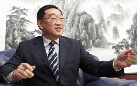 Chen Lei, minister of water resources, spoke exclusively to China Daily on Wednesday. [China Daily] 